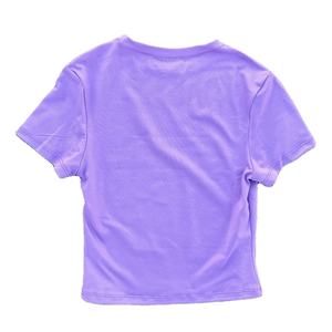 T-shirt de yoga à manches courtes pour femme, couleur unie, doux, respirant, entraînement complet, ajusté, avec nombril apparent - Product Image 6