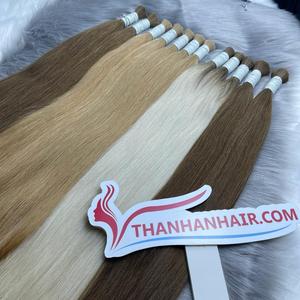 Extensions de cheveux humains en vrac de couleur russe, texture naturelle droite, cheveux vietnamiens, qualité super double drawn - Product Image 1