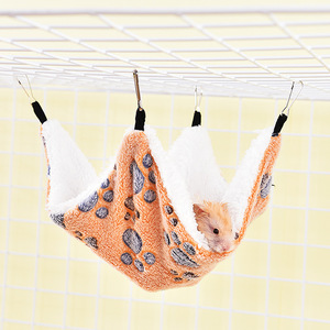 Hamac cachette en peluche en gros pour hamster, nid à une couche, lit suspendu, sommeil chaud en hiver, repos pour cobaye, diable d'Inde, hérisson - Product Image 2