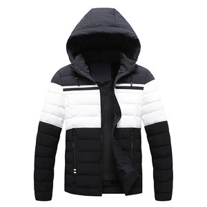 Men's Waterproof Knitted Bubble Puffer Jacket Customized Printed Logo High Quality Plus Size Winter Use - Product Image 1