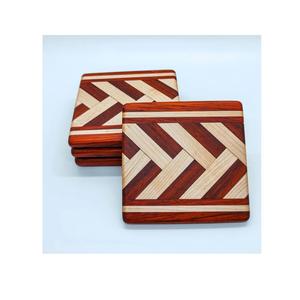 Vente en gros de sous-verres carrés en bois de taille personnalisée design à motif unique tapis de cuisine de haute qualité bon marché - Product Image 1