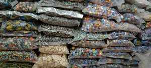 Cuentas de cristal de arcoíris Multicolor, cuentas de Chevron de lámina de plata elegante para joyería de moda, accesorio al por mayor - Product Image 4