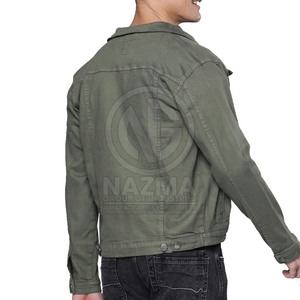 Wholesale Custom Logo Front 100% Cotton Men's Jeans Jacket Breathable Windproof Outdoor <b>Winter</b> Use - Product Image 2
