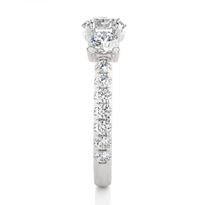 Bague en diamant de conception classique pour femmes en or Moissanite Fiançailles Fine Jewelry Mariage Bague en diamant d'Inde - Product Image 5