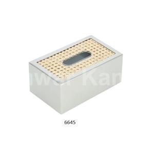 Caja de pañuelos de Metal de diseño moderno para el hogar de lujo, soporte de pañuelos de Metal decorativo para restaurante, hogar, Hotel - Product Image 1