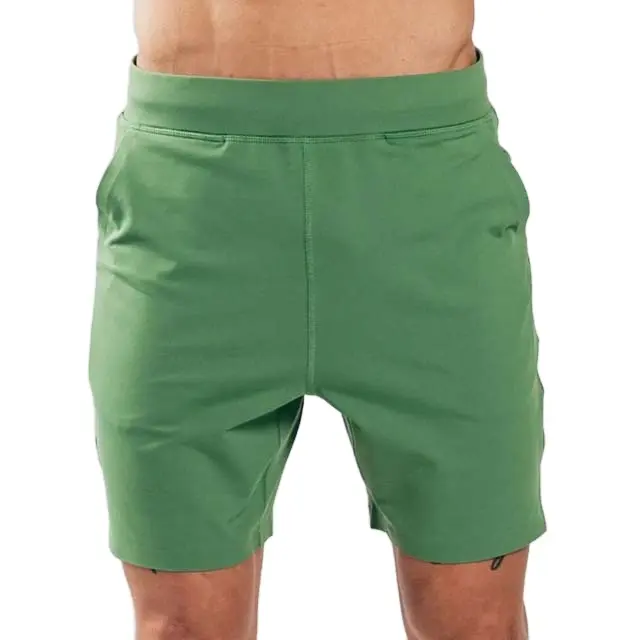 Atacado OEM Sports Wear Ginásio Correndo Verão Algodão Shorts Cor Material Personalizado Suor Shorts Impresso Street Wear dos homens 2023