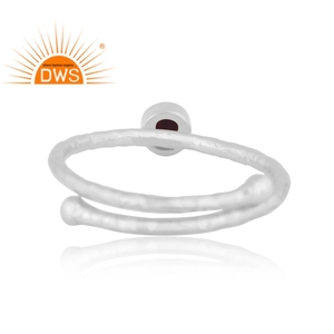 Latest Trending 925 Fine Sterling <b>Silver</b> Natural <b>Garnet</b> Gemstone Stackable <b>Ring</b> Custom Jewelry Manufacturer - Product Image 4