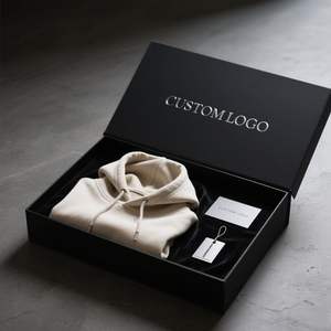 เสื้อฮู้ดแบบสวมหัวสำหรับผู้ชายผ้าคอตตอนขนแกะสีพื้นปักโลโก้แบบกำหนดเองดีไซน์ใหม่100% - Product Image 6