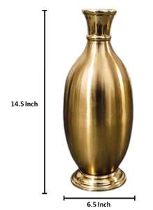 Jarrón de Metal Hecho a Mano con Acabado Dorado, Silueta Clásica y Elegante, Ecológico, Resistente al Óxido, para una Decoración Minimalista y Lujosa - Product Image 2