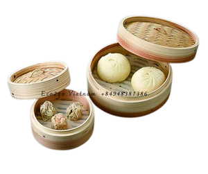 ตะกร้านึ่งไม้ไผ่คุณภาพสูงพร้อมตัวอย่างและโลโก้ฟรีผลิตในเวียดนาม Eco2go - Product Image 5