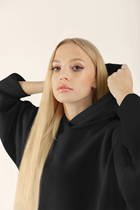 Sudadera con capucha de algodón con estampado personalizado de prensa de calor bordada hecha en Turquía sudaderas con capucha de alta calidad - Product Image 5