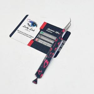 ขนตาปลอม45องศาพิมพ์ลายหัวใจคีมคีบกระดาษเคลือบผิวแข็งแรงทนทานออกแบบโลโก้ได้ตามที่ต้องการ - Product Image 5