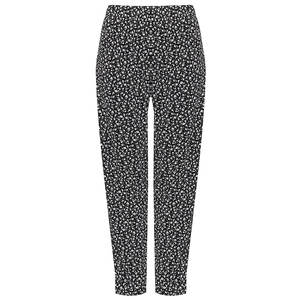 Pantalones de pana de cintura media, corte regular, informales, de color liso, para mujer, para invierno - Product Image 1