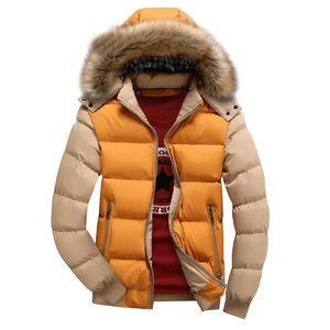 Nouvelle veste Parka d'hiver chaude pour hommes solide col montant coton rembourré vers le bas vêtements d'extérieur décontractés avec une excellente respirabilité OEM - Product Image 5