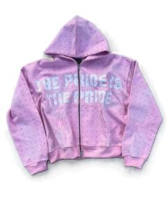 Nueva llegada de alta calidad Streetwear Hombres Serigrafía Sudadera con capucha Venta al por mayor Ropa de moda Hombres Serigrafía Sudadera con capucha - Product Image 4