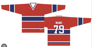 Camiseta de hockey sobre hielo elegante reversible personalizable para jugadores - Product Image 1