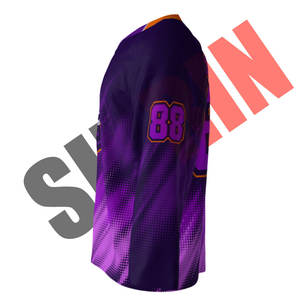 Maillot de hockey sur glace personnalisé de qualité supérieure Sibrin, sublimé |   Écologique, séchage rapide, 100% polyester |   Vêtements de hockey sur glace personnalisés - Product Image 5