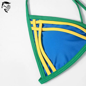 Hot Girl Summer Women Bikini Set de secado rápido Color sólido disponible Backless Sexy Bikini traje de baño 2 piezas conjunto de traje de baño de mujer - Product Image 2