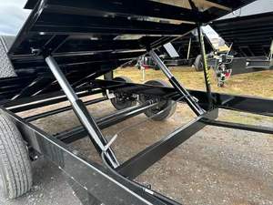 Remolque volquete de cuello de cisne 7x16, lados altos a la venta - Product Image 3