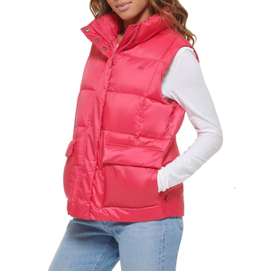 Offre Spéciale décontracté femmes respirant rembourrage veste solide sans manches conception hiver rembourré veste pour l'automne personnalisé OEM Service - Product Image 6