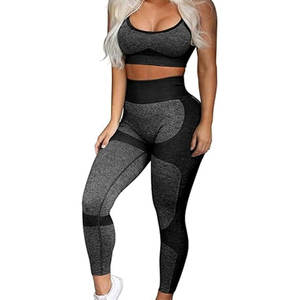 Nouveau femmes sans couture Yoga ensemble Fitness sport 5 pièces vêtements de sport femmes Gym Yoga ensemble entraînement ensembles Yoga haut - Product Image 1