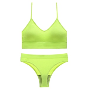 Conjunto de Sujetador Deportivo y Braguita para Mujer, Diseño Nuevo, Transpirable, Color Sólido, Ropa Deportiva de Alta Calidad al por Mayor, HECHO POR BS 2026 - Product Image 2