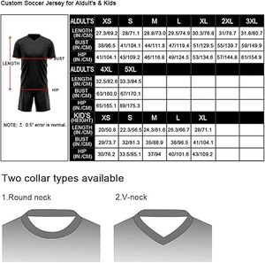 Conjunto de uniformes de fútbol personalizable, 100% algodón, secado rápido, tallas unisex para adultos - Product Image 6