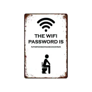 Letrero de estaño de Metal de alta calidad, letrero de lata de Metal duradero elegante para decoración de hogar, Hotel, al aire libre, precio al por mayor - Product Image 6