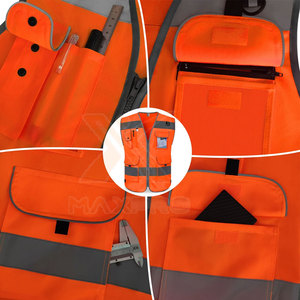 Gilet de sécurité réfléchissant respirant robuste de qualité supérieure, personnalisable - Product Image 4