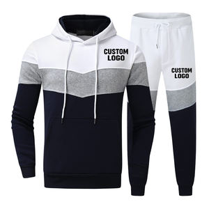 Conjunto de Sudadera con capucha y pantalones para hombre de nuevo diseño, sudadera suave cálida con chándal de invierno personalizable, temporada de otoño de peso pesado - Product Image 1