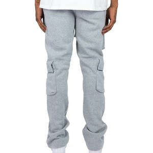 Pantalons pour hommes personnalisés décontractés avec ceinture élastique pantalons de survêtement évasés de haute qualité pantalons de sport pour hommes - Product Image 6