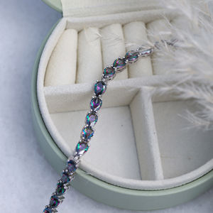 ลูกแพร์ตัดหินโทแพซทำด้วยมือเครื่องประดับเงินสเตอร์ลิง925ใหม่ขายส่ง - Product Image 4