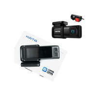 Caméra de voiture Double caméra de tableau de bord avant et arrière utilisant un enregistreur 4K de 3.16 pouces Contrôle par application gratuite Wifi connecté pour IOS Android