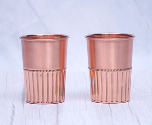 Gobelet en verre de cuivre fabriqué à la main de conception de corde de qualité supérieure - Product Image 6