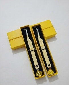 Extensiones de Pestañas de Acero Inoxidable con Recubrimiento PR de 10mm, Anti-Magnéticas, Anti-Estáticas, Suaves, Plateadas, con Diseño de 90 y 45 Grados, Personalizables - Product Image 1