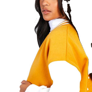 2025 chaquetas universitarias para mujer superventas nuevo estilo Streetwear Color sólido tejido de punto transpirable - Product Image 2