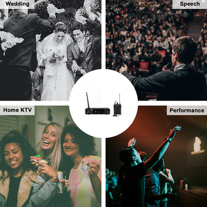 Bnk kênh duy nhất UHF tần số lựa chọn giai đoạn trở lại Tai nghe không dây không dây inears màn hình hệ thống BR-101 - Product Image 2