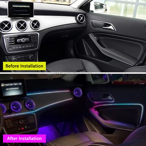 Ajuste perfecto W246 luz ambiental para 2012-2019 Benz Clase B GLA X156 lámpara de ambiente de coche Control de colores a través de la pantalla Original - Product Image 6