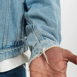 Ropa de hombre de alta calidad, venta al por mayor, chaqueta vaquera personalizada para hombre, chaquetas de invierno, chaqueta vaquera vintage lavada para hombre de Pakistán - Product Image 5