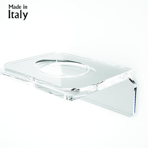 Bandeja de jabón acrílica transparente moderna, diseño ADELE, solución de almacenamiento de baño duradera para ahorrar espacio multiusos ecológica - Product Image 2