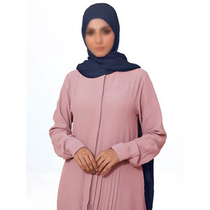 Abaya Musulmana Informal para Mujer, Simple, Modesta, Islámica, Personalizada, de Tela Oxford Transpirable, con Cierre de Cremallera y Botones - Product Image 3