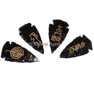 Achetez un ensemble de pointes de flèche noires tendance et approuvées pour le Reiki Usui - Product Image 2