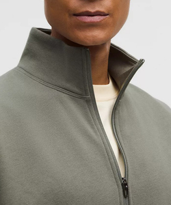 Sweat-shirt à capuche en molleton de coton avec poignets côtelés pour athleisure Apparel Bulk - Product Image 6