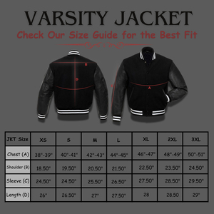Chaqueta universitaria blanca y negra Chaqueta universitaria lisa con mangas en contraste, perfecta para logotipos personalizados - Product Image 6