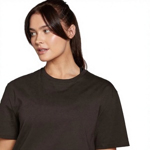 Hot Selling Womens Loose <b>Crop</b> Gym <b>T</b> <b>Shirt</b> Breathable Fabric Comfort <b>Fit</b> Training Wear For Ladies OEM Private Label - Product Image 2