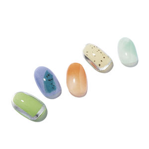 Ongles en gel semi-durcis de qualité professionnelle coréenne 100% réels, autocollants pour ongles, vegan, sans cruauté, non toxiques, manucure personnalisée - Product Image 2