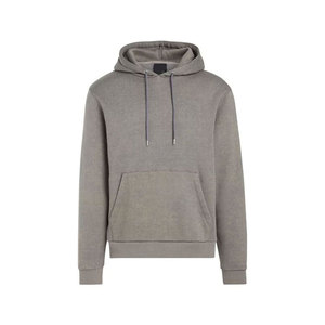 100% Cotton 400 GSM Heavy <b>Weight</b> Distressed Black Acid Washed Hoodie <b>Blank</b> Men's Pullover Vintage Winter Hoodies - Product Image 4