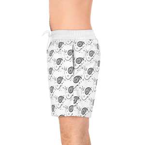 Pantalones cortos de playa de secado rápido para hombre de verano de alta calidad OEM logotipo personalizado transpirable color sólido estilo liso diseño de calle principal - Product Image 4