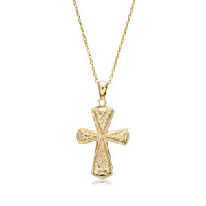 <b>Cross</b> Design Charm Necklace Latin Christian Religious Jewelry Wholesale Handmade Turkish 925 Sterling Silver Wedding Gift - Product Image 1