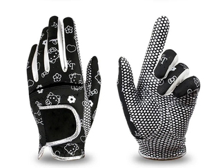 Guantes de golf personalizados para mano izquierda Premium para hombres y mujeres Cuero Cabretta impermeable con empuñaduras al por mayor para uso deportivo - Product Image 2